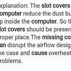 missing slot covers on a computer can cause
